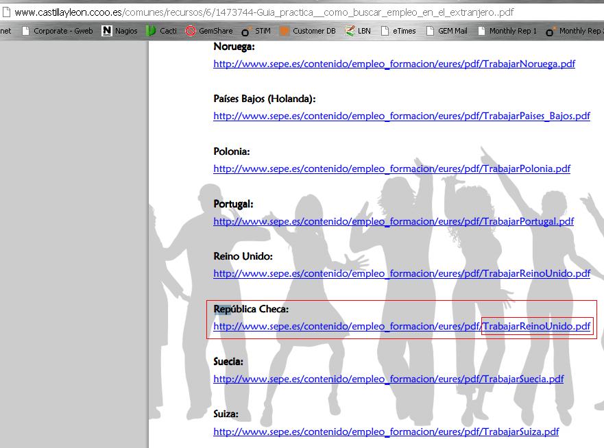 Gu�a para buscar trabajo en el extranjero de Comisiones Obreras de Castilla y Le�n