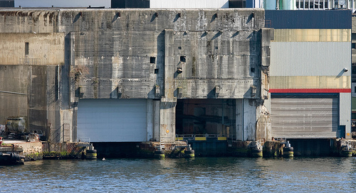 German u-boat pens, WW2  Bergen, Norway.